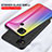 Custodia Silicone Specchio Laterale Sfumato Arcobaleno Cover LS2 per Xiaomi POCO C3