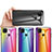 Custodia Silicone Specchio Laterale Sfumato Arcobaleno Cover LS2 per Xiaomi POCO C31
