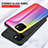 Custodia Silicone Specchio Laterale Sfumato Arcobaleno Cover LS2 per Xiaomi Poco C50