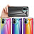 Custodia Silicone Specchio Laterale Sfumato Arcobaleno Cover LS2 per Xiaomi Poco M5S