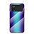 Custodia Silicone Specchio Laterale Sfumato Arcobaleno Cover LS2 per Xiaomi Poco X4 Pro 5G Blu