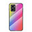 Custodia Silicone Specchio Laterale Sfumato Arcobaleno Cover LS2 per Xiaomi Redmi 11 Prime 5G Rosa