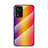 Custodia Silicone Specchio Laterale Sfumato Arcobaleno Cover LS2 per Xiaomi Redmi Note 11 5G Arancione