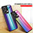 Custodia Silicone Specchio Laterale Sfumato Arcobaleno Cover LS2 per Xiaomi Redmi Note 13 5G