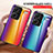 Custodia Silicone Specchio Laterale Sfumato Arcobaleno Cover LS2 per Xiaomi Redmi Note 13 Pro+ Plus 5G