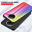 Custodia Silicone Specchio Laterale Sfumato Arcobaleno Cover LS2 per Xiaomi Redmi Note 9 5G