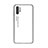 Custodia Silicone Specchio Laterale Sfumato Arcobaleno Cover M01 per Samsung Galaxy Note 10 Plus 5G Bianco