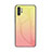 Custodia Silicone Specchio Laterale Sfumato Arcobaleno Cover M01 per Samsung Galaxy Note 10 Plus Giallo