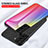 Custodia Silicone Specchio Laterale Sfumato Arcobaleno Cover M01 per Samsung Galaxy S21 5G