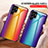 Custodia Silicone Specchio Laterale Sfumato Arcobaleno Cover M01 per Samsung Galaxy S24 Ultra 5G