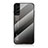 Custodia Silicone Specchio Laterale Sfumato Arcobaleno Cover M02 per Samsung Galaxy S22 5G Grigio