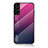 Custodia Silicone Specchio Laterale Sfumato Arcobaleno Cover M02 per Samsung Galaxy S22 5G Rosa Caldo