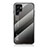 Custodia Silicone Specchio Laterale Sfumato Arcobaleno Cover M02 per Samsung Galaxy S22 Ultra 5G Grigio