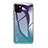 Custodia Silicone Specchio Laterale Sfumato Arcobaleno Cover per Apple iPhone 15 Viola
