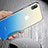 Custodia Silicone Specchio Laterale Sfumato Arcobaleno Cover per Apple iPhone XR