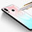 Custodia Silicone Specchio Laterale Sfumato Arcobaleno Cover per Huawei Honor Play