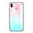 Custodia Silicone Specchio Laterale Sfumato Arcobaleno Cover per Huawei Honor Play Cielo Blu