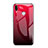 Custodia Silicone Specchio Laterale Sfumato Arcobaleno Cover per Huawei Honor Play Rosso