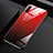 Custodia Silicone Specchio Laterale Sfumato Arcobaleno Cover per Huawei P Smart Pro (2019) Rosso