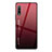 Custodia Silicone Specchio Laterale Sfumato Arcobaleno Cover per Huawei P Smart Z (2019) Rosso