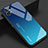 Custodia Silicone Specchio Laterale Sfumato Arcobaleno Cover per Nothing Phone 1 Blu