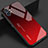Custodia Silicone Specchio Laterale Sfumato Arcobaleno Cover per Nothing Phone 1 Rosso