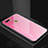 Custodia Silicone Specchio Laterale Sfumato Arcobaleno Cover per Oppo A7 Oro Rosa