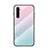 Custodia Silicone Specchio Laterale Sfumato Arcobaleno Cover per Realme 6s