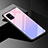 Custodia Silicone Specchio Laterale Sfumato Arcobaleno Cover per Samsung Galaxy A51 5G Rosa
