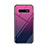 Custodia Silicone Specchio Laterale Sfumato Arcobaleno Cover per Samsung Galaxy S10 Viola