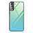 Custodia Silicone Specchio Laterale Sfumato Arcobaleno Cover per Samsung Galaxy S21 FE 5G