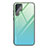 Custodia Silicone Specchio Laterale Sfumato Arcobaleno Cover per Samsung Galaxy S22 Ultra 5G