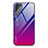 Custodia Silicone Specchio Laterale Sfumato Arcobaleno Cover per Samsung Galaxy S23 Ultra 5G Rosa Caldo
