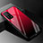 Custodia Silicone Specchio Laterale Sfumato Arcobaleno Cover per Xiaomi Mi 10T 5G Rosso e Nero