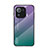 Custodia Silicone Specchio Laterale Sfumato Arcobaleno Cover per Xiaomi Mi 11 Pro 5G Viola
