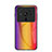 Custodia Silicone Specchio Laterale Sfumato Arcobaleno Cover per Xiaomi Mi 12 Ultra 5G Arancione