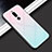 Custodia Silicone Specchio Laterale Sfumato Arcobaleno Cover per Xiaomi Redmi 8 Rosa