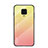 Custodia Silicone Specchio Laterale Sfumato Arcobaleno Cover per Xiaomi Redmi Note 9S Giallo