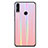 Custodia Silicone Specchio Laterale Sfumato Arcobaleno Cover R01 per Huawei Honor 8X Oro Rosa