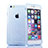 Custodia Silicone Trasparente A Flip Morbida per Apple iPhone 6S Plus Blu
