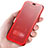 Custodia Silicone Trasparente A Flip Morbida per Apple iPhone X Rosso