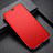 Custodia Silicone Trasparente A Flip Morbida per Apple iPhone X Rosso