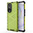 Custodia Silicone Trasparente Laterale 360 Gradi Cover AM1 per Huawei Honor 50 Pro 5G Verde