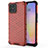 Custodia Silicone Trasparente Laterale 360 Gradi Cover AM1 per Huawei Nova 8 SE 4G Rosso