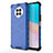 Custodia Silicone Trasparente Laterale 360 Gradi Cover AM1 per Huawei Nova 8i Blu