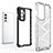 Custodia Silicone Trasparente Laterale 360 Gradi Cover AM1 per OnePlus 9RT 5G