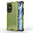 Custodia Silicone Trasparente Laterale 360 Gradi Cover AM1 per Oppo Reno10 Pro 5G Verde