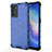 Custodia Silicone Trasparente Laterale 360 Gradi Cover AM1 per Oppo Reno6 5G Blu