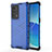 Custodia Silicone Trasparente Laterale 360 Gradi Cover AM1 per Oppo Reno6 Pro 5G Blu