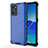 Custodia Silicone Trasparente Laterale 360 Gradi Cover AM1 per Oppo Reno6 Z 5G Blu